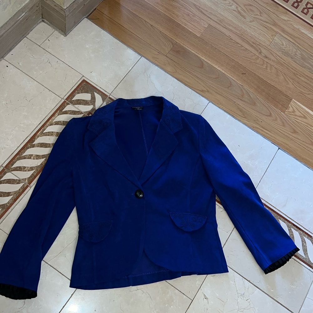 COURTENAY STRETCH royal blue women’s suit jacket